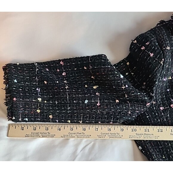 Carole Little Silk Blend Boucle Fringe Blazer Jacket Womens Petite S Career Vtg - Picture 12 of 13